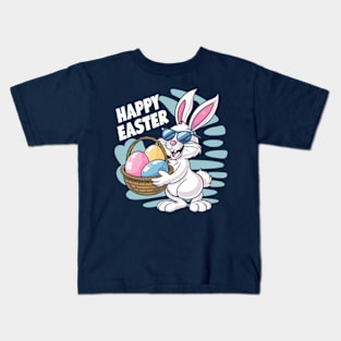 Rabbit Easter Day Eggs Boys Girls Kid gift bunny Kids T-Shirt